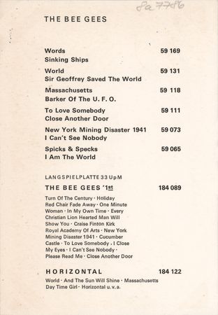 Lot #7224 Bee Gees Signed Polydor Promo Card - Image 2