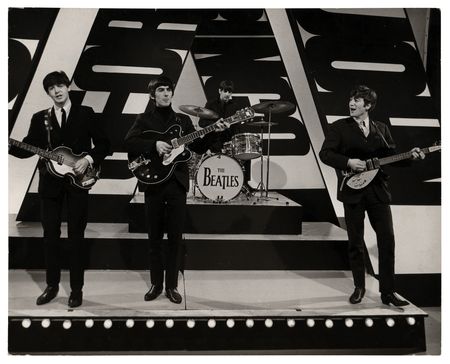 Lot #7060 Beatles Original 'Thank Your Lucky Stars' Photograph - Image 1