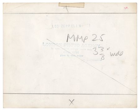 Lot #7162 Led Zeppelin Vintage 'Bath Festival' Photograph - Image 2