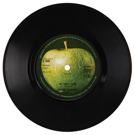 Lot #7025 George Harrison Signed 45 RPM Single Record - 'My Sweet Lord' - Image 3