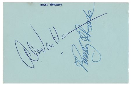 Lot #7302 Van Halen and Randy Rhoads Signatures - Image 2