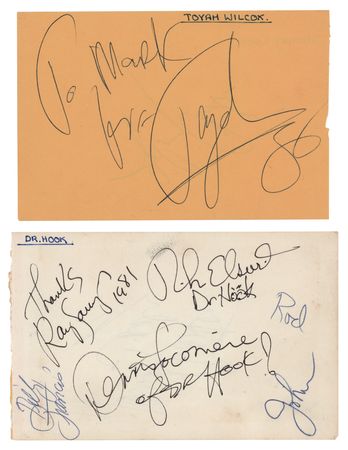Lot #7216 Johnny and June Carter Cash and Dr. Hook Signatures - Image 2