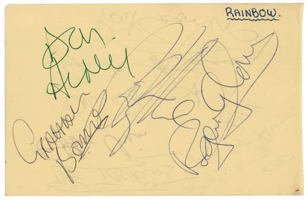 Lot #7349 Tourists, Rainbow, and Ian Gillan Signatures - Image 2