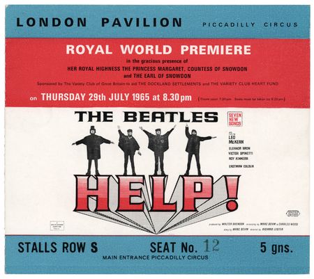 Lot #7045 Beatles Help! 1965 'Royal World