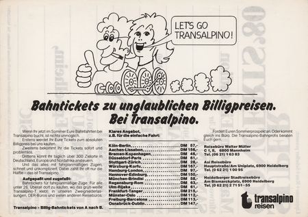 Lot #7160 Led Zeppelin and Frank Zappa 1980 German 'Super Concerts' Handbill - Image 2