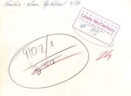 Lot #7120 Jimi Hendrix: Linda McCartney Photograph - Image 2