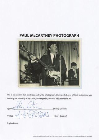 Lot #7057 Beatles: Paul McCartney and Ringo Starr Photograph - From the Personal Collection of Brian Epstein - Image 3