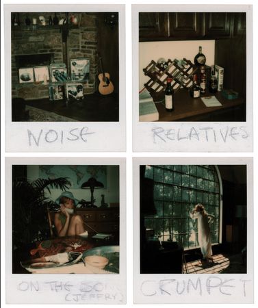 Lot #7247 Eric Clapton (4) Annotated Polaroid Photographs - From the Collection of Pattie Boyd - Image 1