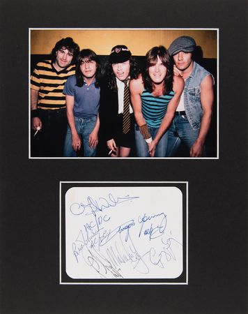 Lot #7266 AC/DC Signatures - Obtained in Australia