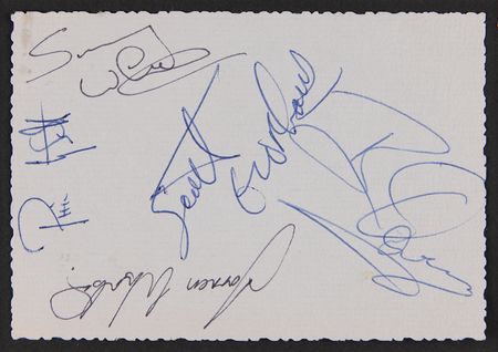 Lot #7299 Thin Lizzy Signatures - Obtained in Australia in October 1980 - Image 2