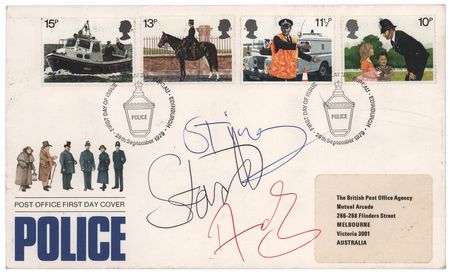 Lot #7291 The Police Signed FDC