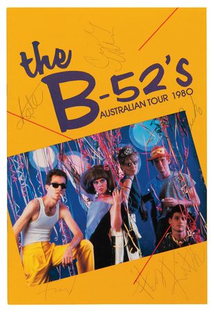 Lot #7322 The B-52's Signed Program
