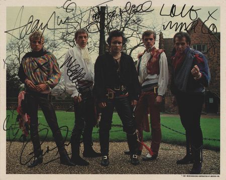 Lot #7321 Adam and the Ants Signed Photograph