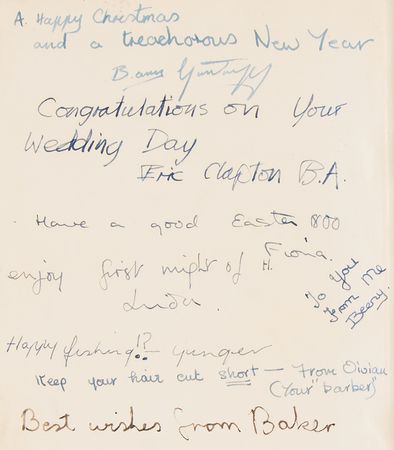 Lot #7273 Eric Clapton Signed Bible as a Student at the Hollyfield School - Image 2