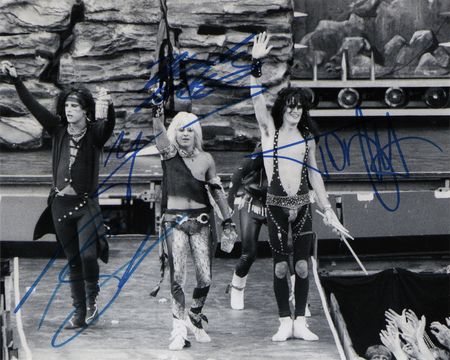 Lot #7345 Motley Crue Signed Photograph - Image 1