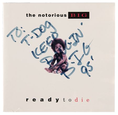 Lot #7443 Notorious B.I.G. Signed CD Booklet -