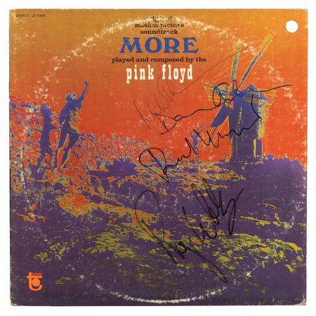 Lot #7164 Pink Floyd Signed Soundtrack Album -