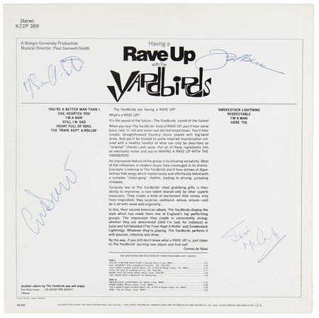 Lot #7240 The Yardbirds Signed Album - Having a