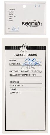 Lot #7261 Eddie Van Halen Vintage Kramer Electric Guitar Played at the 1986 Kramer NAMM Jam - Image 16