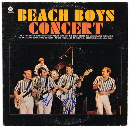 Lot #7223 Beach Boys Signed Album - Beach Boys Concert - Image 1