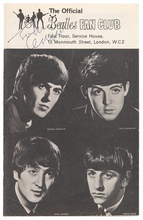 Lot #7018 John Lennon Signed Beatles Fan Club Program for Juke Box Jury - Liverpool Empire Theatre on December 7, 1963 - Image 1