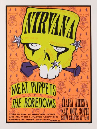 Nirvana 1993 Dayton Concert Poster (Limited Edition, #169/267, Signed