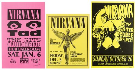 Lot #7430 Nirvana 1990-1993 'Phone Pole' Concert