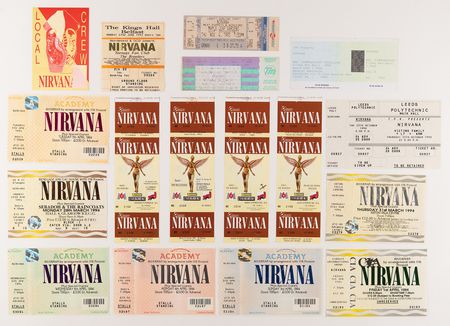 Lot #7426 Nirvana Concert Ticket Collection (16)