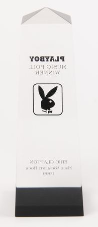Lot #7485 Eric Clapton's Playboy Magazine 1999 ‘Music Poll Winner’ Award for 'Male Vocalist: Rock' - Image 3