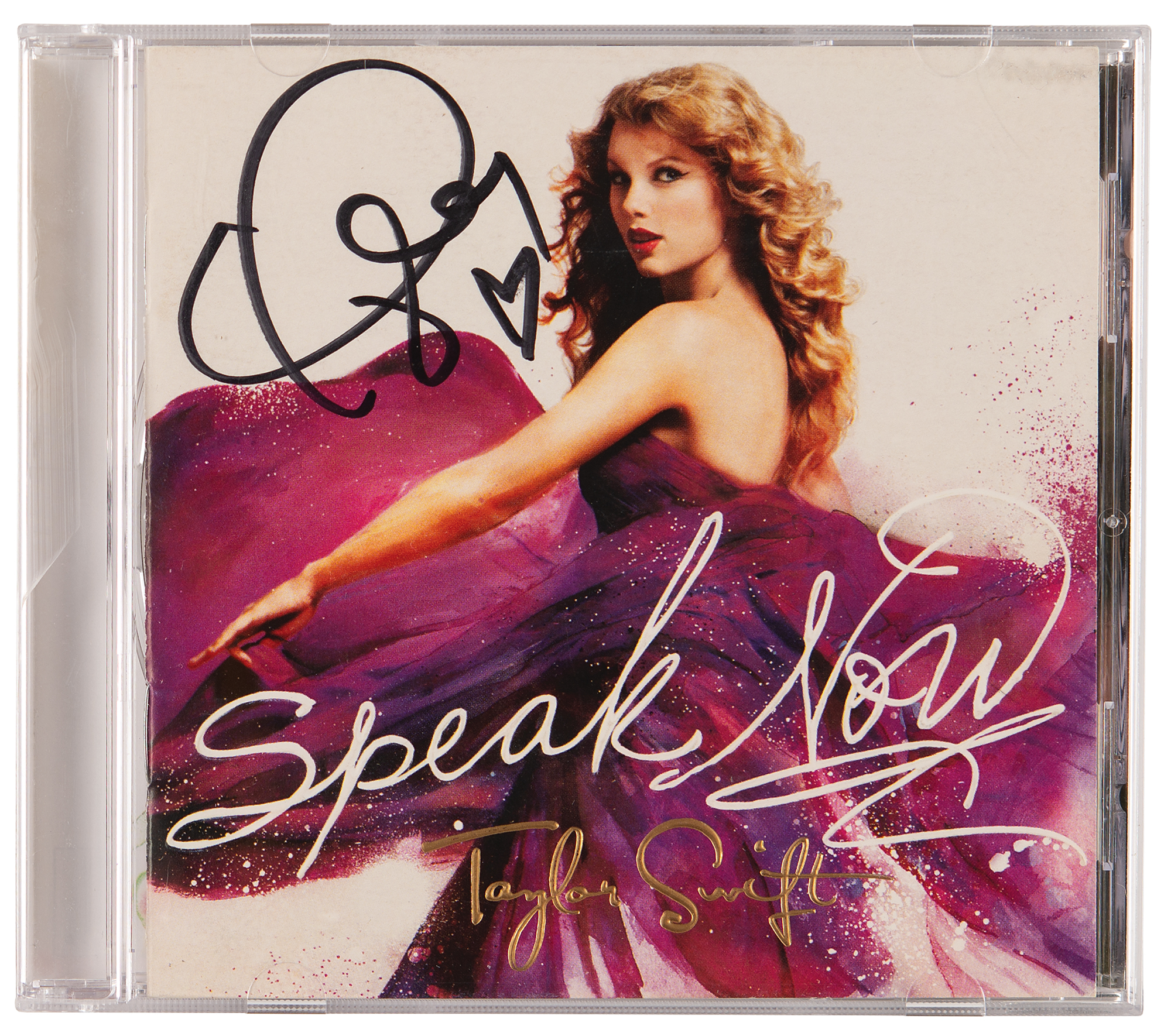 taylor swift speak now CD 直筆サインブックレット Taylor Swift Signed CD - Speak Now | RR Auction