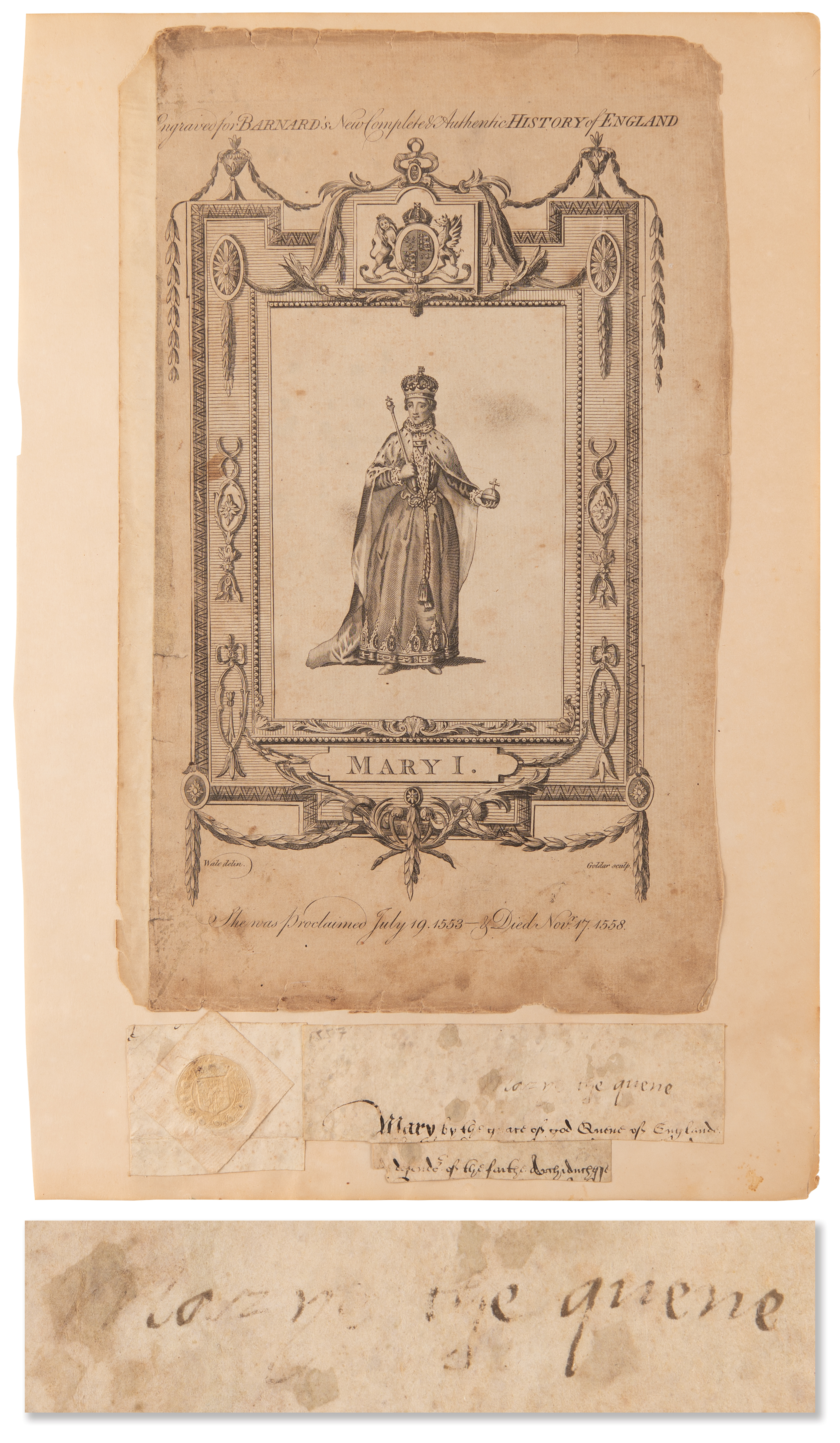 Queen Mary I Signature RR Auction