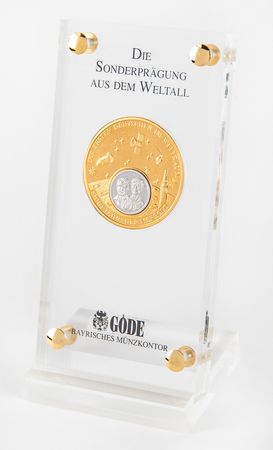 Lot #384 Foton-9 Medallion Honoring German Astronauts (Attested as Flown) - Image 1