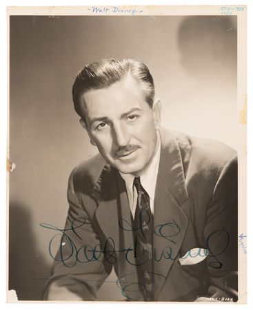 Lot #738 Walt Disney Signed Photograph