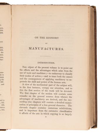 Lot #189 Charles Babbage: On the Economy of Machinery and Manufactures (First Edition) - Image 3