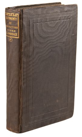 Lot #191 Charles Babbage: On the Economy of Machinery and Manufactures (Third Edition Enlarged) - Image 1