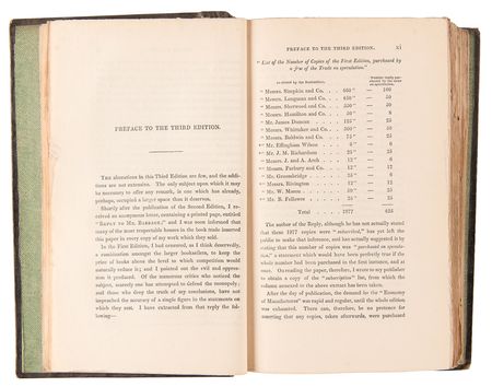 Lot #191 Charles Babbage: On the Economy of Machinery and Manufactures (Third Edition Enlarged) - Image 3
