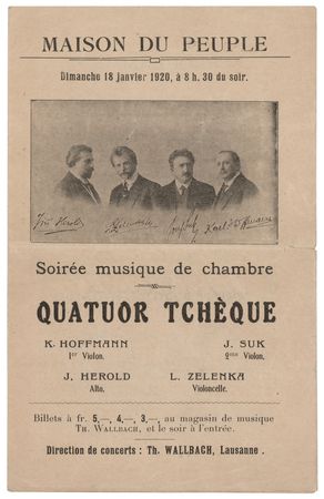 Lot #480 Bohemian Quartet Signed Program - Image 2