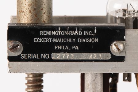 Lot #175 UNIVAC I Computer 'Ring Counter' Vacuum Tube Assembly and Brochure Group Lot - Image 3