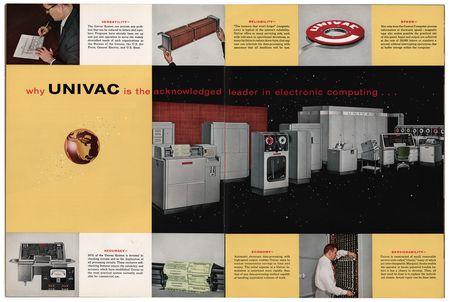 Lot #175 UNIVAC I Computer 'Ring Counter' Vacuum Tube Assembly and Brochure Group Lot - Image 7