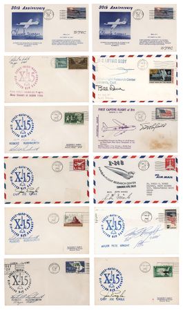 Lot #409 X-Plane Pilots (12) Signed Commemorative