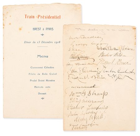 Lot #17 Woodrow Wilson: Family Correspondence Archive with President Wilson's 1917 'War Message' Cue Cards, Letters by Woodrow Wilson, Edith Bolling Wilson, and Others - 125+ Pieces - Image 6