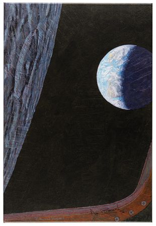 Lot #374 Alan Bean Signed Canvas Giclee Print: