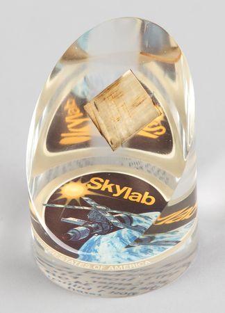 Lot #405 Skylab Flown Oxygen Supply Tank Fragment Flown Relic - Image 1