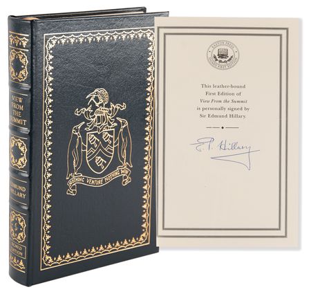 Lot #232 Edmund Hillary Signed Book - View from