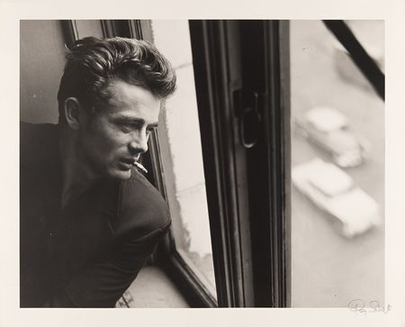 Lot #654 James Dean Oversized Original Photograph by Roy Schatt - Image 1