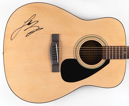 Lot #504 Luke Bryan Signed Acoustic Guitar - Image 1