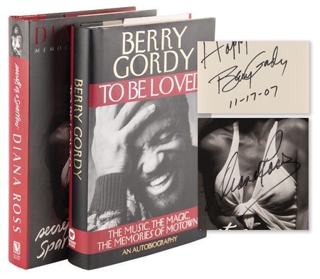 Lot #589 Motown: Diana Ross and Berry Gordy (2) Signed Books - Image 1
