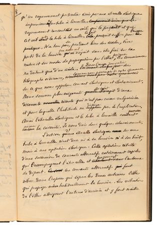 Lot #141 Edouard Branly Autograph Manuscript Signed - Draft of His Communication to the Academy of Sciences Exposing the Principles of Wireless Telegraphy - Image 11