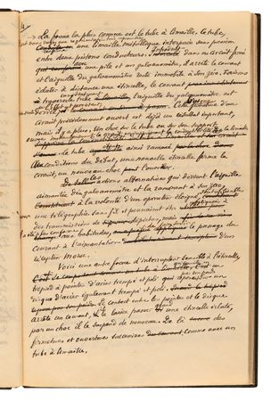 Lot #141 Edouard Branly Autograph Manuscript Signed - Draft of His Communication to the Academy of Sciences Exposing the Principles of Wireless Telegraphy - Image 7