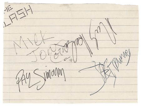 Lot #608 The Clash Signatures - Image 1